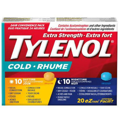 Tylenol Cold Extra Strength Daytime + Nighttime