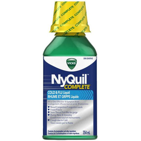 Vicks Nyquil Complete Rhume et grippe - Original