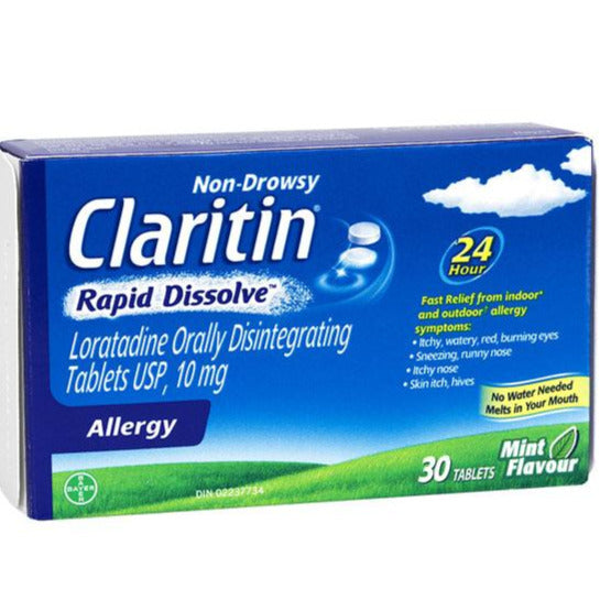 Claritin à dissolution rapide sans somnolence 24 heures