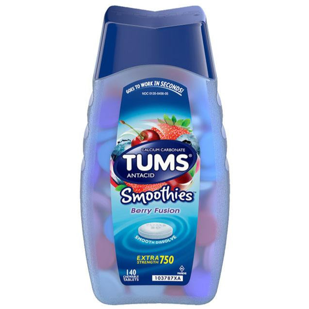 Antiacide Tums Smoothie Extra Fort - Berry Fusion