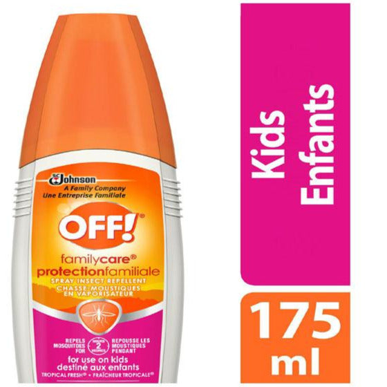 OFF! FamilyCare Spray Insect Repellent for Use on Kids- Tropical Fresh