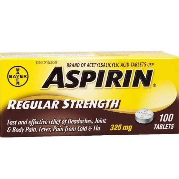 Aspirine 325 mg, comprimés à concentration régulière