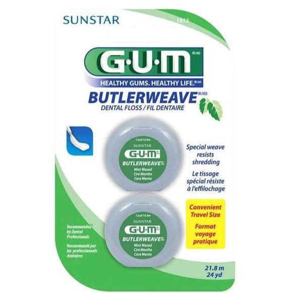 GUM Butlerweave Waxed Mint Dental Floss