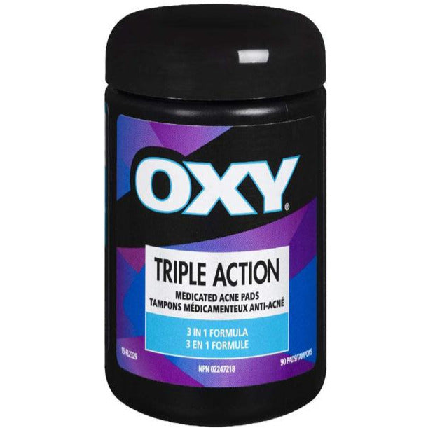 Coussinets médicamenteux contre l'acné Oxy Triple Action