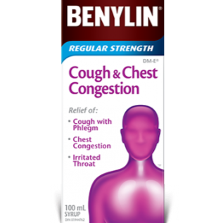 Benylin Regular Strength Cough & Chest Congestion Syrup DM-E