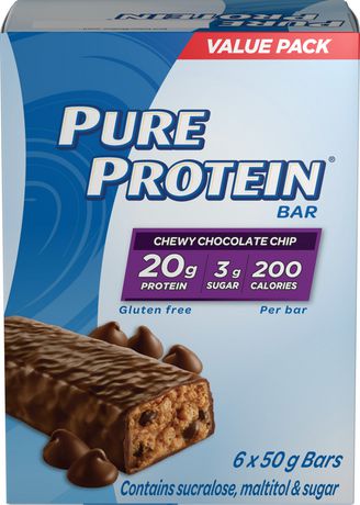 Barres tendres aux pépites de chocolat Pure Protein