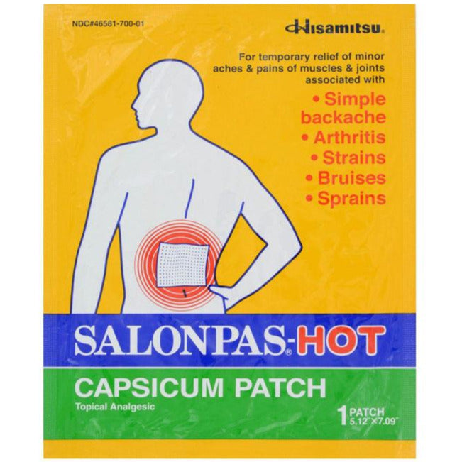 Salonpas HOT Capsicum Patch - 10 Pack