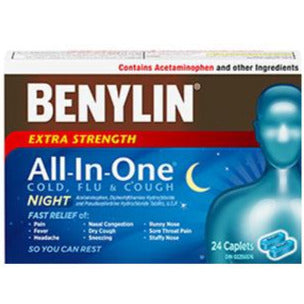 Benylin All-In-One Extra Fort Rhume et Grippe Nuit