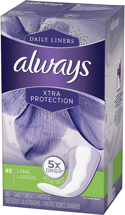 Doublures quotidiennes longues Always Xtra Protection