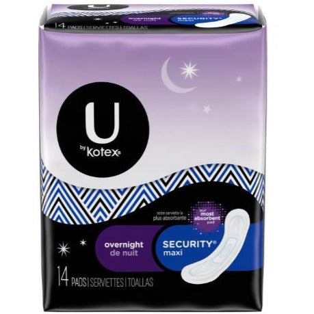 U by Kotex Security Maxi Overnight Pads