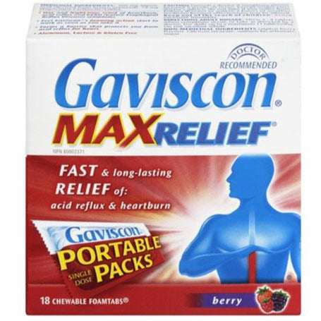 Gaviscon Max Relief Foamtabs - Mélange de baies