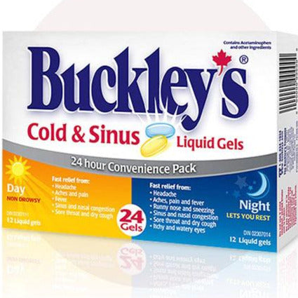 Buckley's Rhume et Sinus Gels Liquides Jour + Nuit