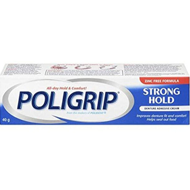 Poligrip Strong Hold Denture Adhesive Cream