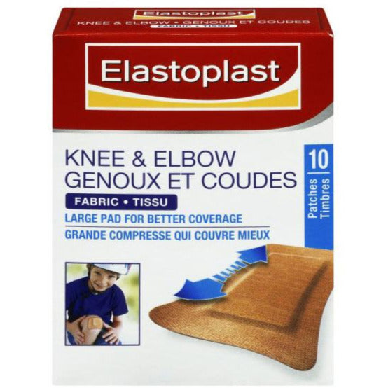 Bandages en tissu Elastoplast pour genoux et coudes