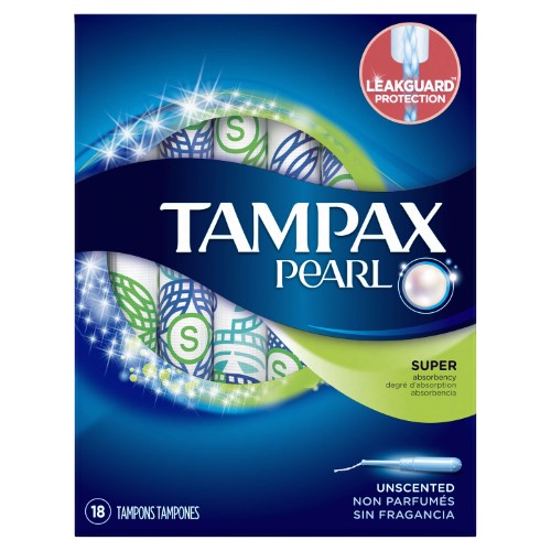 Tampons super non parfumés Tampax Pearl