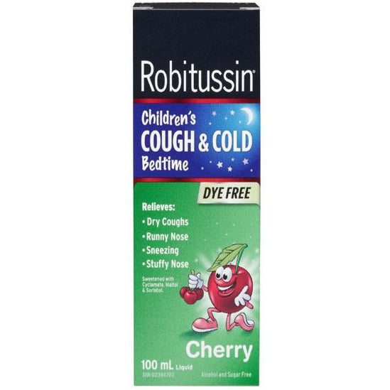Robitussin Children's Cough & Cold Bedtime - Dye Free Cherry