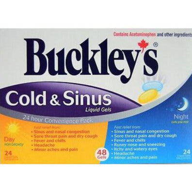 Buckley's Rhume et Sinus Gels Liquides Jour + Nuit