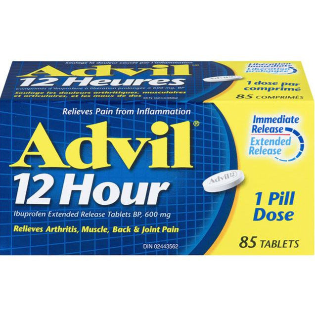Advil version prolongée de 12 heures