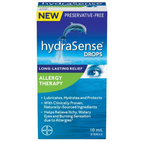Thérapie contre les allergies aux gouttes oculaires HydraSense