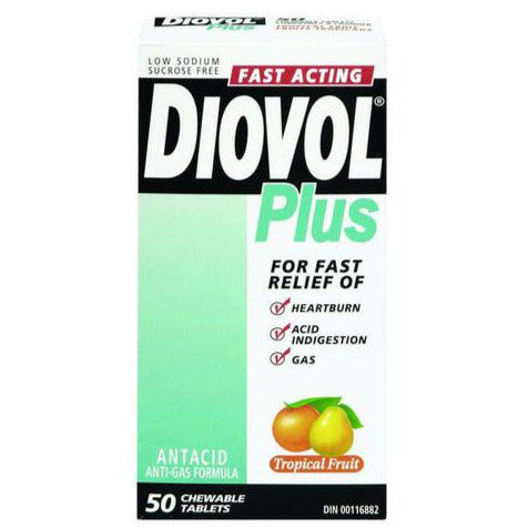 Diovol Plus Chewable Tablets - Tropical Fruit