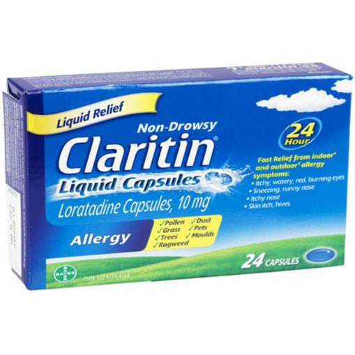 Claritin Gélules Liquides Sans Somnolence 24H