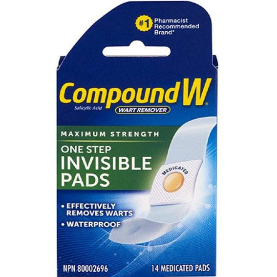 Tampons anti-verrues invisibles Compound W