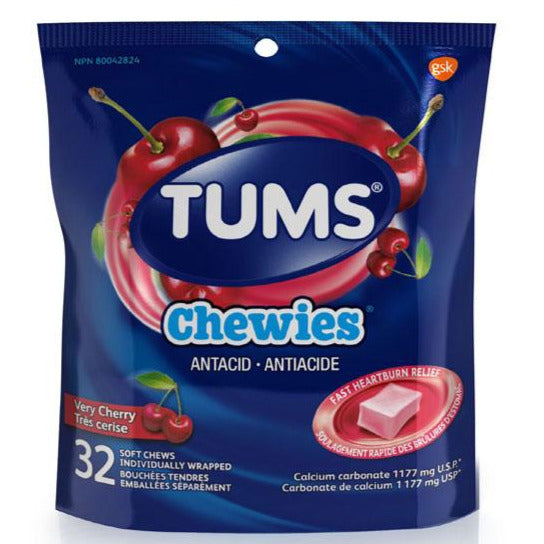 Tums Antacid Chewies - Very Cherry