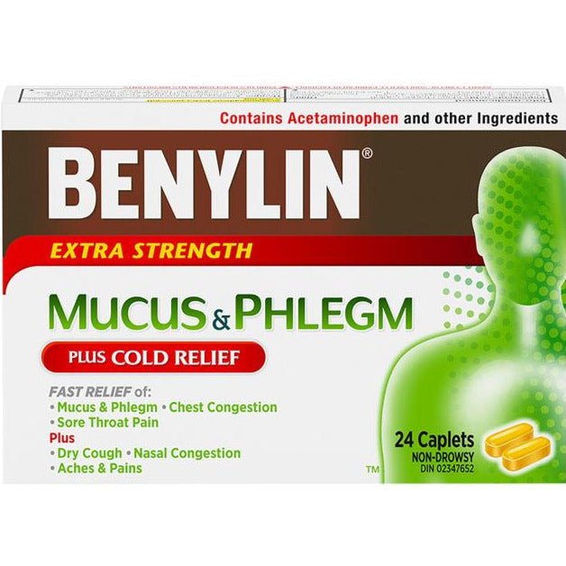 Benylin Mucus &amp; Flegm Plus Soulagement du rhume Extra Fort