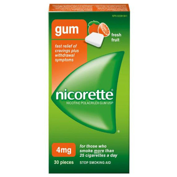 Nicorette Gum Fresh Fruit 4mg