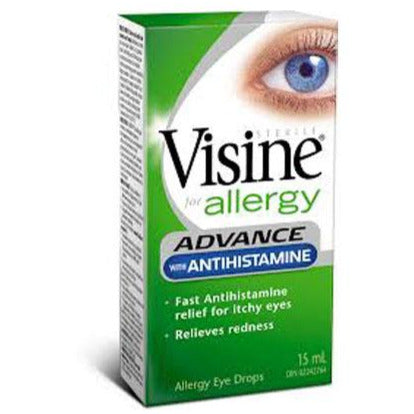 Visine Advance avec allergie aux antihistaminiques