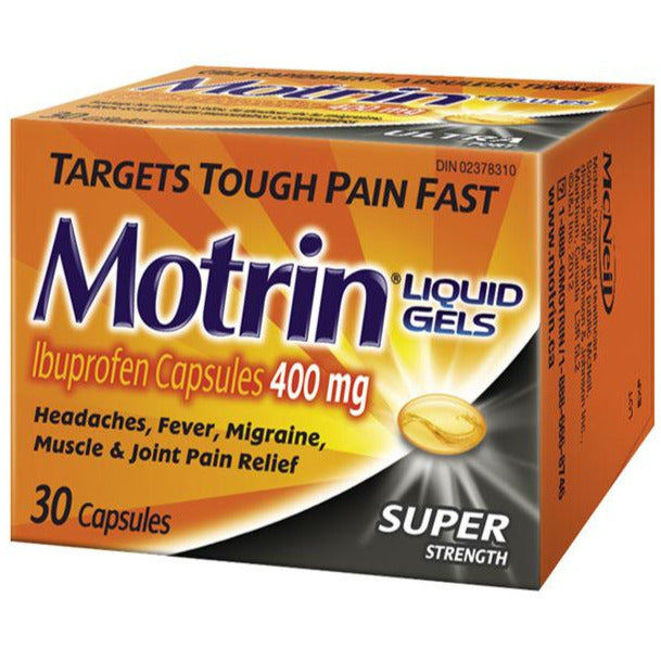 Motrin 400 mg Gels liquides super puissants