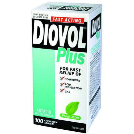 Diovol Plus Chewable Tablets - Mint