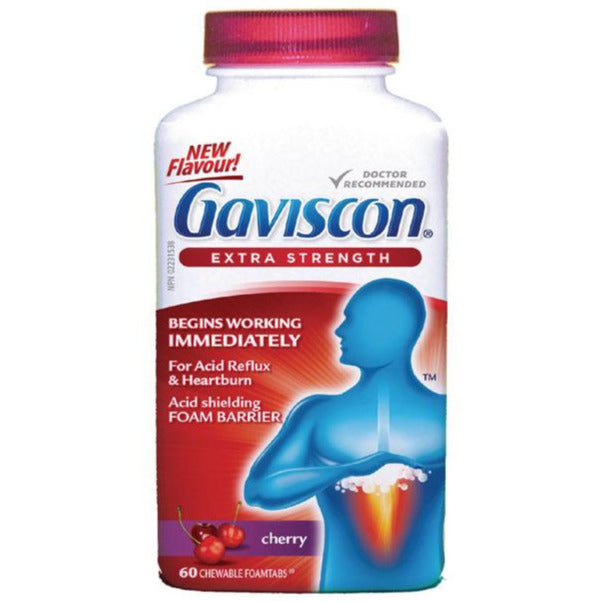 Gaviscon Comprimés en mousse extra-forts - Cerise
