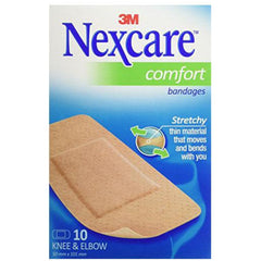 Bandages pour genoux et Elbox Nexcare Comfort Strip 3M - 5 cm x 10 cm
