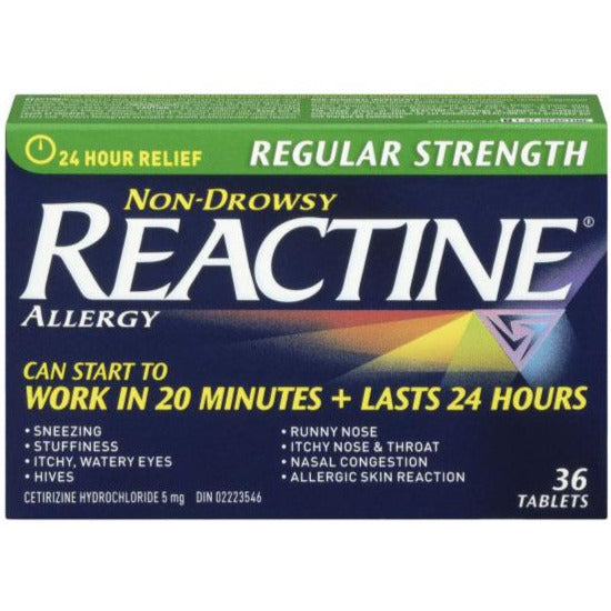 Reactine Regular Strength Tablets