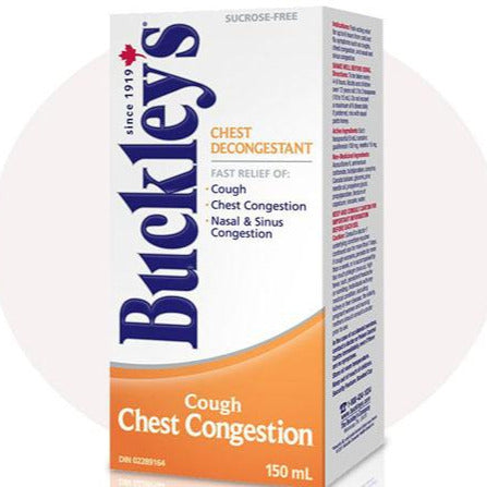 Sirop décongestionnant contre la toux et la congestion thoracique de Buckley's