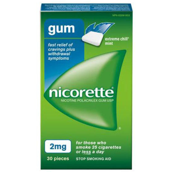 Nicorette Gomme Menthe Chill Extrême 2 mg