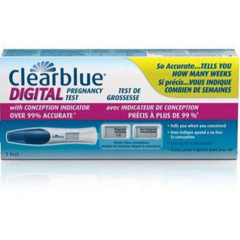 Test de grossesse numérique Clearblue avec indicateur de conception