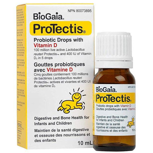 Gouttes probiotiques Biogaia Protectis avec vitamine D