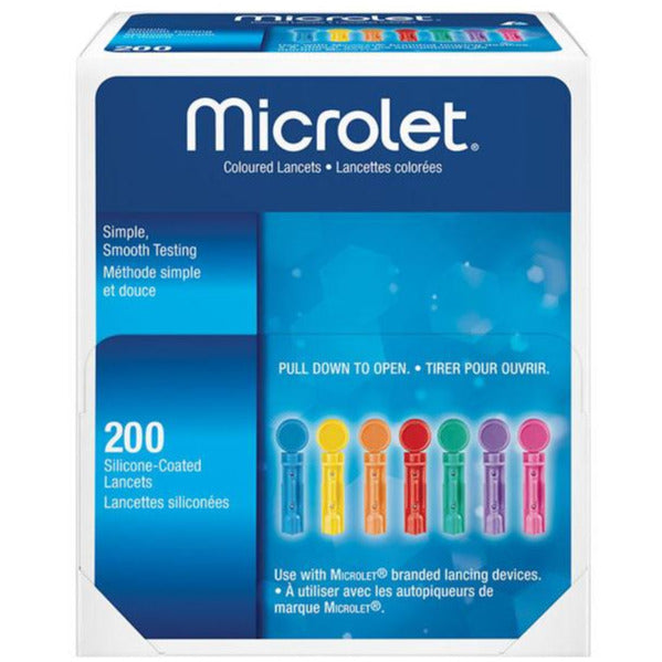 Lancettes colorées Microlet