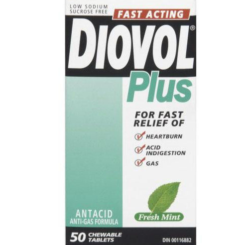 Diovol Plus Chewable Tablets - Mint