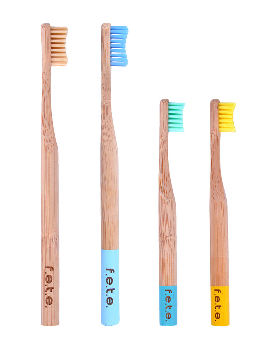 f.e.t.e. Family Pack Bamboo Toothbrushes