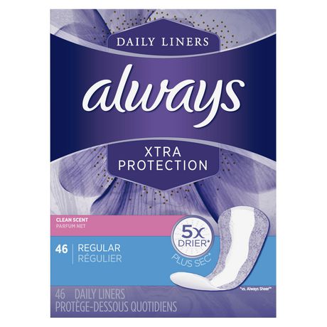 Always Xtra Protection Active Regular Liners - Clean Scent