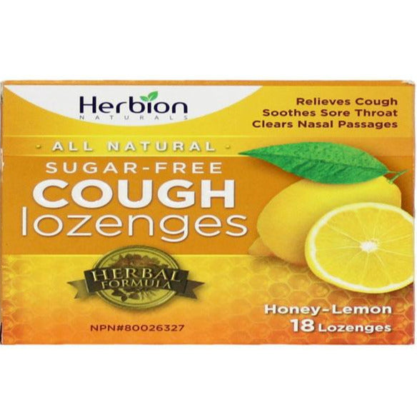 Pastilles contre la toux sans sucre Herbion - Citron