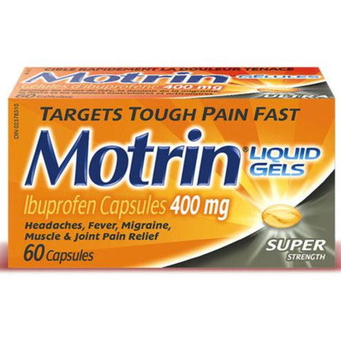 Motrin 400 mg Super Strength Liquid Gels