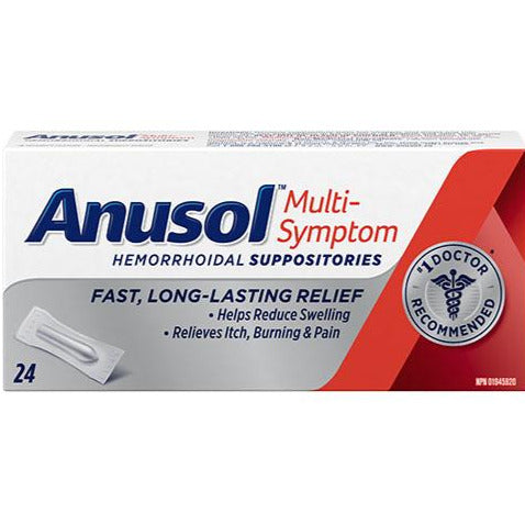 Suppositoires hémorroïdaires multi-symptômes Anusol