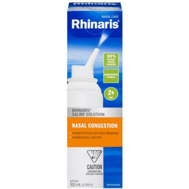Solution saline Rhinaris pour congestion nasale
