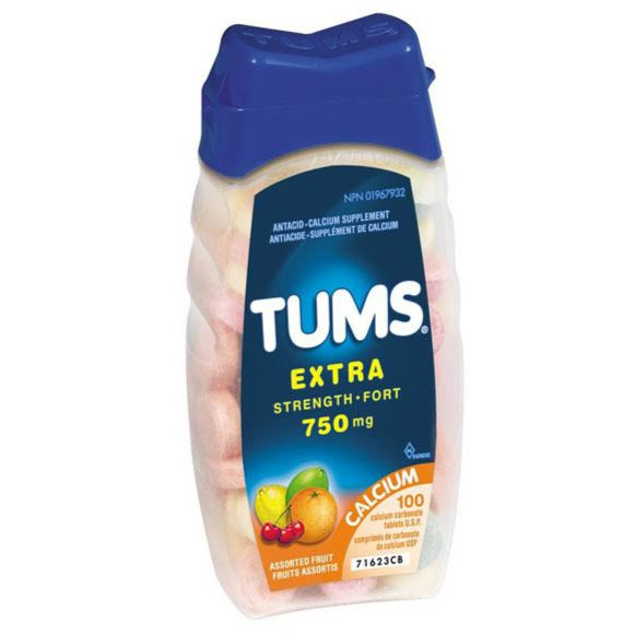 Antiacide Tums Extra Fort - Fruits Assortis