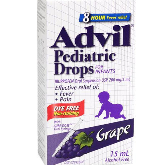 Advil Pediatric Drops For Infants Dye Free - Grape