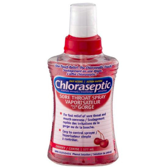 Spray chloraseptique contre les maux de gorge - Cerise